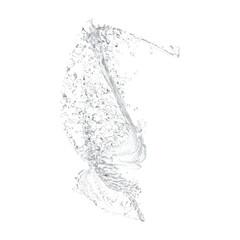 water splash isolated on white transparent background