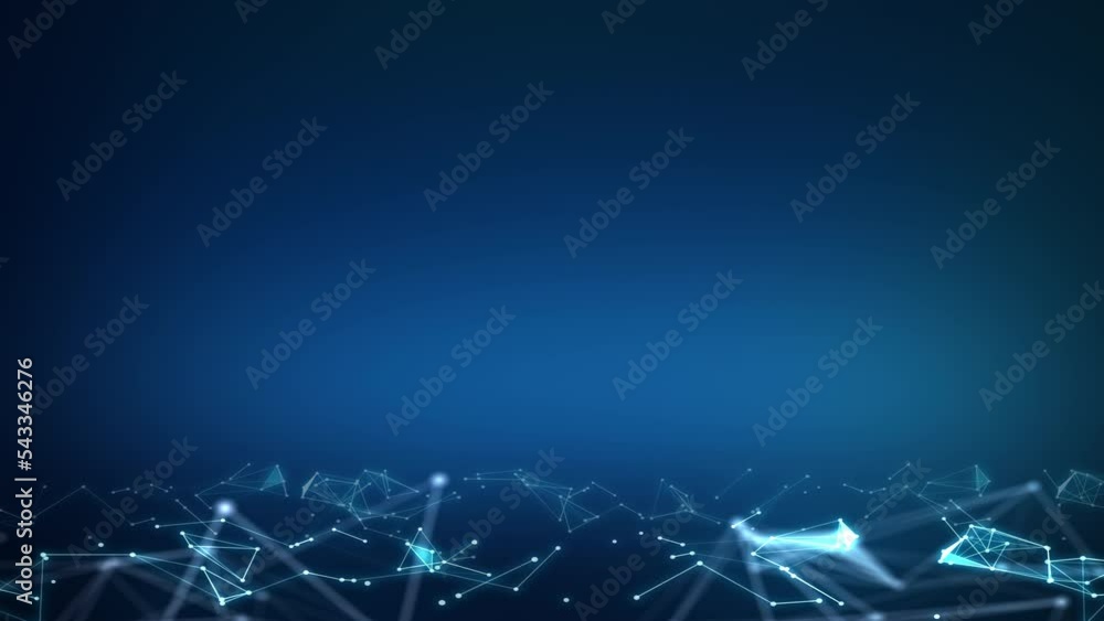 Poster background blue line waves with light showing through