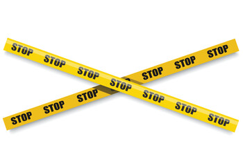 warning tape official crime and danger tapes vector illustration