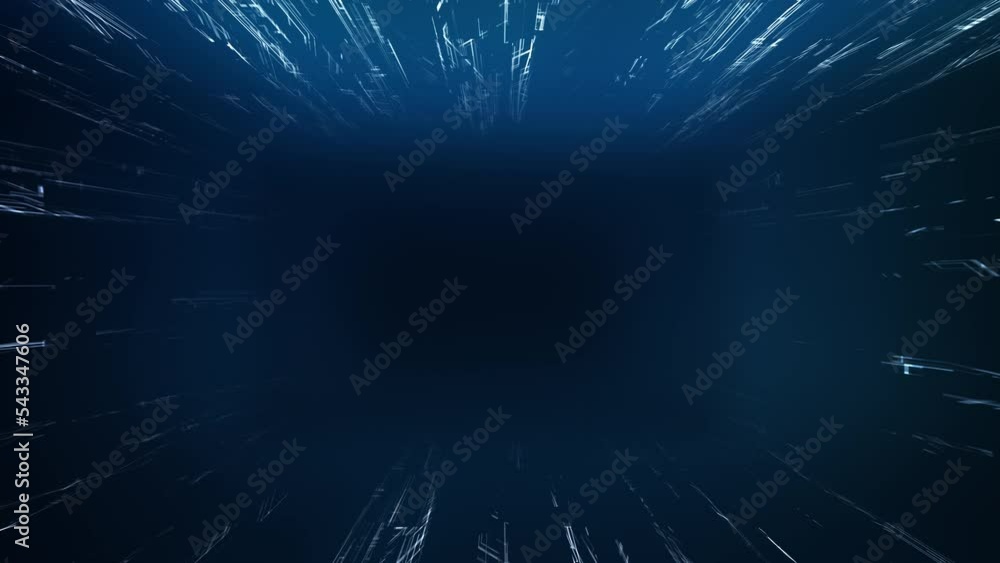 Poster background blue line waves with light showing through