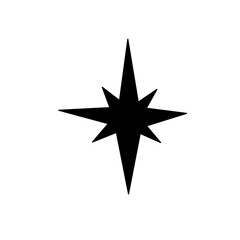 Star icon vector simple design