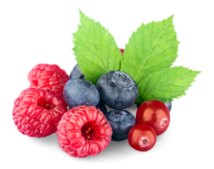 Fresh ripe tasty mixed berries