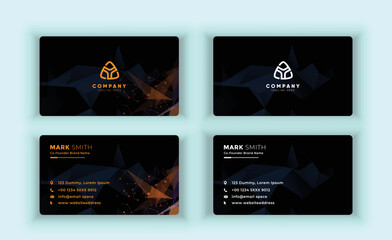 Modern Creative and Clean Business Card Template. vector card.