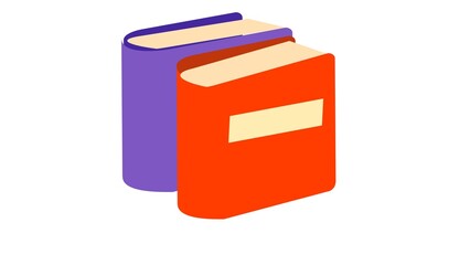 purple and red book icon