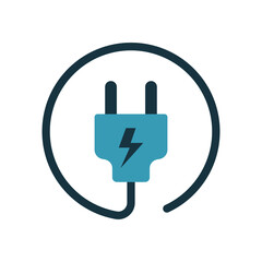 Obraz premium plug icon design vector template