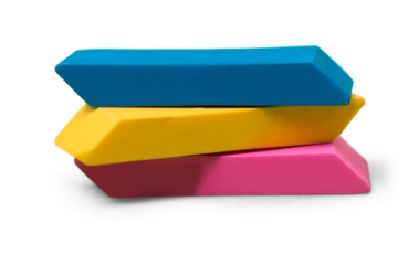 Office objects isolated on white background