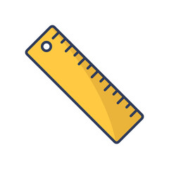 ruler icon vector design template in white background