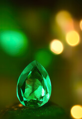 Fotografía detallada de esmeralda