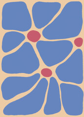 Retro Flower Print