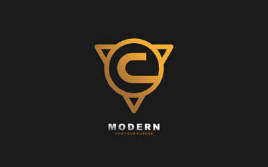 CH letter logo abstract for identity company. Alphabet template vector illustration for your brand.