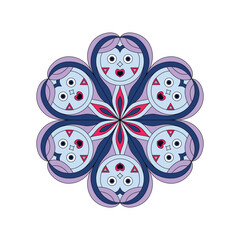 Mandala. Abstract illustration. Ornament for decor, cards etc. Coloring book