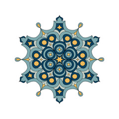 Mandala. Abstract illustration. Ornament for decor, cards etc. Coloring book