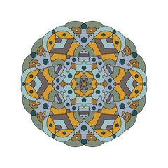 Mandala. Abstract illustration. Ornament for decor, cards etc. Coloring book
