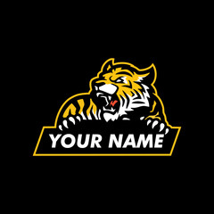 real and modern tiger logo 3d