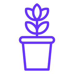 Plant Pot Icon Style