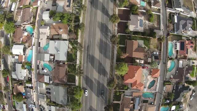 Birds Eye View of city streets
