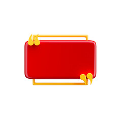 Red tag for sale 3d render cutout