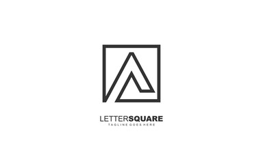 A letter logo abstract for identity company. Alphabet template vector illustration for your brand.
