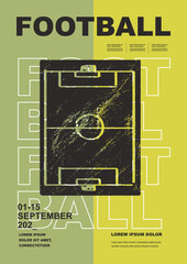 Template Sport Layout Design, soccer football. Football league tournament poster vector illustration. Soccer, field, stadium, football pitch background.