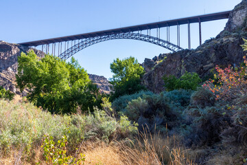 Perrine Bridge over Snake River  at Twin Falls,  Idaho, USA