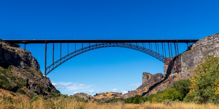 Perrine Bridge over Snake River  at Twin Falls,  Idaho, USA