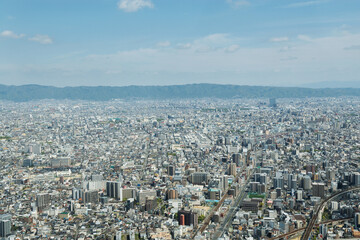 Fototapeta premium あべのハルカスから東の景色