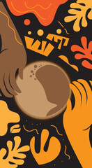 illustration of a halloween background