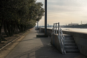 夕方の浜寺水路
