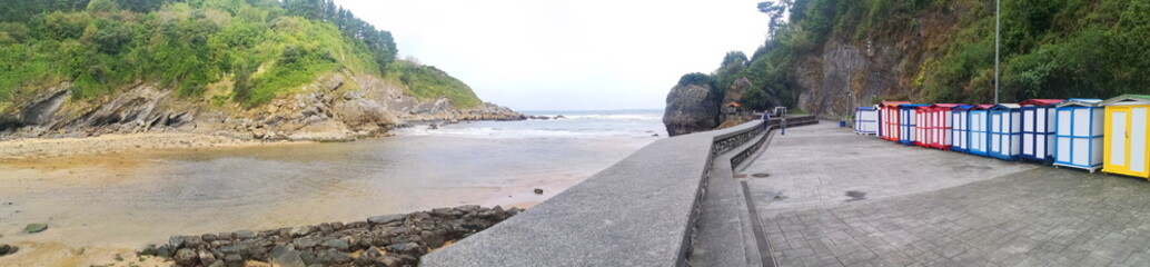promotional landscapes of Ea, town of Vizcaya, Basque Country, tourist destination,