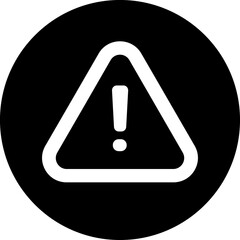 Warning, caution line icon. Danger