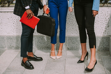 Close up of business people