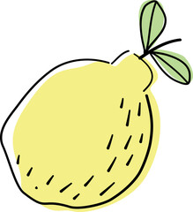 fruit illustration - Lemon
