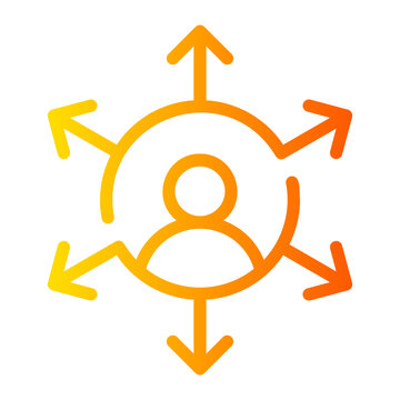 outsorcing gradient icon
