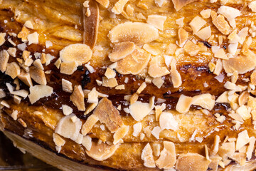 Tortel, puff pastry, almond and angel hair dessert