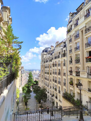 View of the city, Paris, Montmartre, urban side, the French town