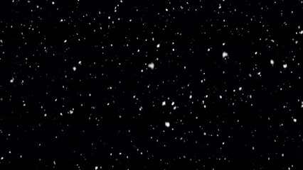 Winter snow - falling snow animation, seamless loop. Alpha channel - Powered by Adobe