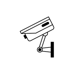 Security Camera Icon Set. Video surveillance vector collection. 