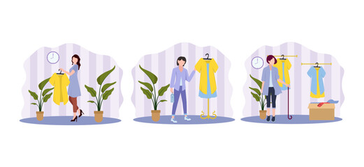 Fashion Flat Bundle Design Illustration