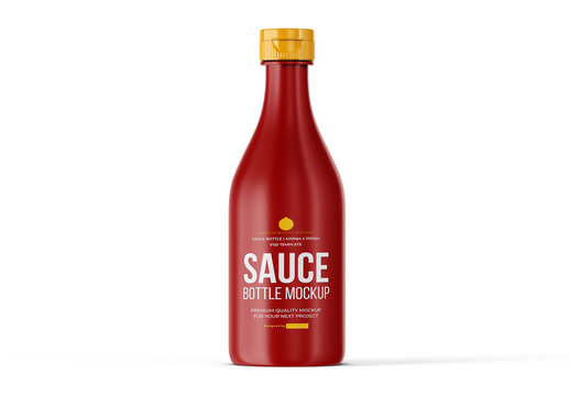 Sauce Bottle Mockup