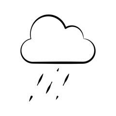 drizzle weather icon flat illustration weather vector icon suitable for web and apps