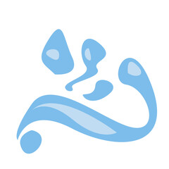 Obraz premium Water Splash Shape