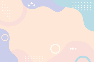 Hand drawn abstract background with flat design