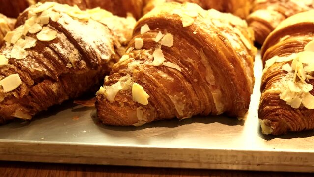 close up crispy Croissant
