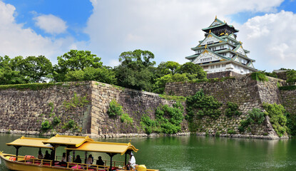 大阪城天守閣と御座船