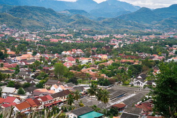 view of the city Luangprabang