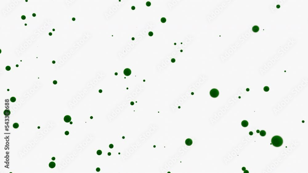 Poster abstract tiny circles falling down on a white background. design. moving particles creating effect o