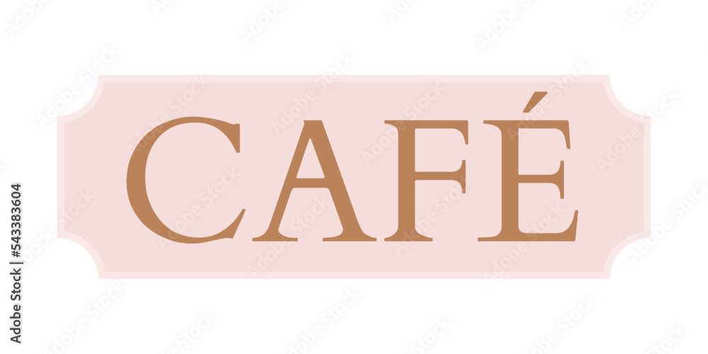 Poster cafe signboard semi flat color vector object. editable element. full sized item on white. sign of pu
