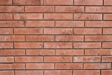 Dirty brownish red brick wall texture background