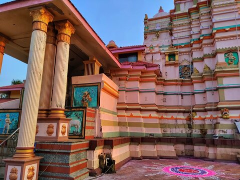 Devgad, Sindhudurg, Maharashtra, India - Sri Kunkeshwar Temple, This temple is dedicated to Lord Shiva  at konkan or Coastal Maharashtra. Near  kunkeshwar Beach.