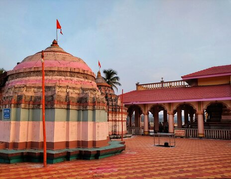 Devgad, Sindhudurg, Maharashtra, India - Sri Kunkeshwar Temple, This temple is dedicated to Lord Shiva  at konkan or Coastal Maharashtra. Near  kunkeshwar Beach.